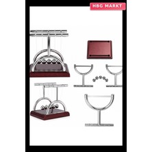 HBG Markt Balance Balls Orta Newton Metal Denge Topları Masa Üstü (5647)