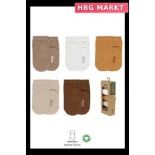 HBG Markt Mey Ithalat®   5'li Penye Soket Kutulu Basic Çorap 10131 Bej