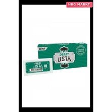 HBG Markt Derby Usta Tam Jilet Yeşil Kutu 10 Parça X10 Parça