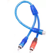 Canarino Anfi Y Rca Kablo 1 Dişi 2 Erkek 25 cm Silikon Kablo