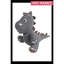 HBG Markt Mey Ithalat® Dino Peluş Oyuncak Gri 40 cm