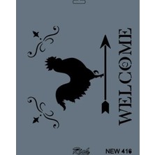 Melonika Rich New Seri N-416 Stencil 35X25 cm