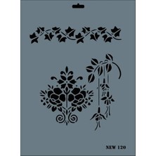 Melonika Rich New Seri N-120 Stencil 35X25 cm