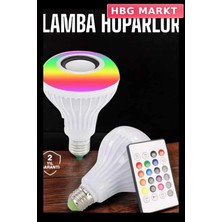 HBG Markt Mey Ithalat® Kablosuz Bluetooth Hoparlör LED Lamba
