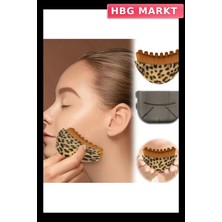 HBG Markt Leopar Desenli Lenf Drenaj Masaj Fırçası Kutulu 1 Adet