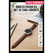 HBG Markt 10 Gün Pil Ömürlü Amoled Ekranlı Akıllı Saat, Torch Özellikli