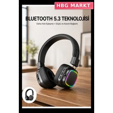HBG Markt Katlanabilir Kulak Üstü Kulaklık Ayarlanabilir Kafa Bandı