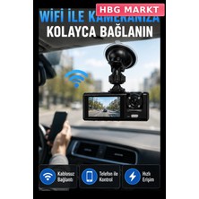 HBG Markt 170° Geniş Açılı Araç Kamerası 2.0 Inç Ekranlı