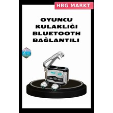 HBG Markt Mey Ithalat® Kablosuz Spor Kulaklık – Düşük Gecikmeli Oyun Modu, Powerbank Şarj Kutusu