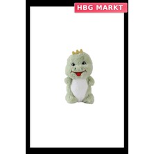 HBG Markt Peluş Dinozor Oyuncak 25 cm Yeşil Sevimli Yumuşak