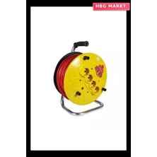 HBG Markt 35 Metre Makaralı Uzatma Kablosu 3x1.5 mm