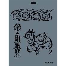 Melonika Rich New Seri N-109 Stencil 35X25 cm