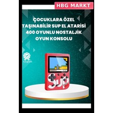 HBG Markt Retro Taşınabilir El Konsolu 400 Klasik Oyun