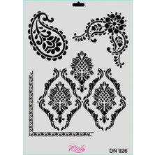 Melonika Rich Dantel Seri DN-926 Stencil 35X25 cm