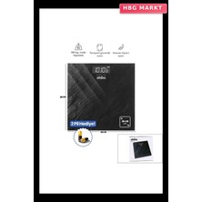 HBG Markt Dijital Pilli Banyo Baskülü SBS-4452 LCD Ekran, Sıcaklık Göstergeli