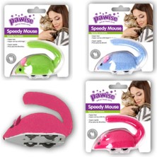 Moontime Alaçatı Pawise Kurmalı Peluş Fare Kedi Oyuncağı 9 cm
