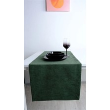 Goccia Home 2'li Kadife Dokulu Runner Yeşil