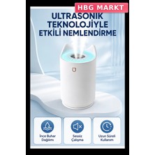 HBG Markt Mey Ithalat® Hava Nemlendirici Ultrasonik Aroma Difüzör 7 Renk LED Işıklı Gece Lambası