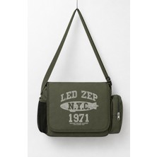 Fuddy Moda Unisex Rock Band LED Zeppelin LED Zep 1971 Baskılı Postacı Çantası