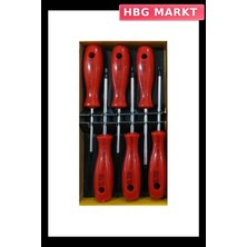 HBG Markt Eltos Torx Tornavida Seti 6'lı Yerli Üretim