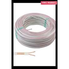 HBG Markt 2X0.75MM Cca 100M Kordon Kablo Çift Çekirdekli Iletken (5647)