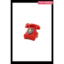 HBG Markt Ankesörlü Telefon Vintage Dekoratif Biblo 12X7.5CM Reçine