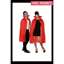 HBG Markt Mey Ithalat® Kırmızı Renk Yakalı Pelerin 120 cm