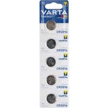 Canarino Varta CR2016 Lityum Pil (5'li Paket)