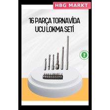 HBG Markt 16 Parça Bits ve Adaptör Seti Çok Yönlü Vidalama Seti