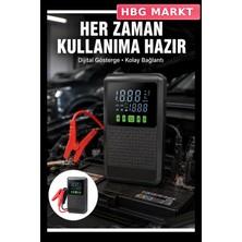 HBG Markt Şarjlı Araç Akü Takviye ve Hava Kompresörü