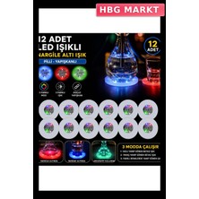 HBG Markt Rgb LED Altı Işık 12'li Set