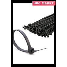HBG Markt Tork Siyah Kablo Bağı 7,5X550 (100 Adet)