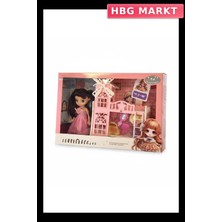 HBG Markt Eğitici Bebek Yatak Odası Seti 15CM Parça Bebekli