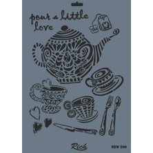 Melonika Rich New Seri N-200 Stencil 35X25 cm
