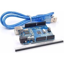 Moontime Alaçatı Arduino Uno R3 Smd (Klon - CH340 Chip - USB Kablo Hediye)