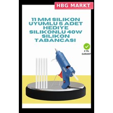 HBG Markt 40W Sıcak Silikon Tabancası 5 Silikon