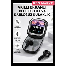 HBG Markt Bluetooth 5.4 Kulak Içi Kulaklık Aktif Gürültü Engelleme Akıllı Ekranlı Şarj Kutusu