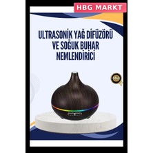 HBG Markt Mey Ithalat® LED Işıklı Sessiz Çalışan Soğuk Buhar Nemlendirici