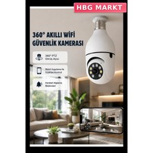 HBG Markt 360 Derece Dönebilen Akıllı Duylu Kamera Ptz Uzaktan Kontrollü