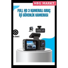 HBG Markt Üç Kameralı Araç Kayıt Cihazı
