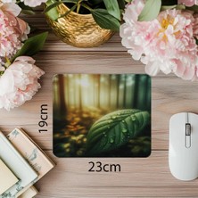 Moontime Alaçatı Orman Arka Planlı Yakın Doğa Mouse Pad - 19X23 cm 2 mm Dikdörtgen Ithal Baskılı Mouse Pad