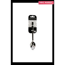 HBG Markt 6 Parça Eko Çubuk Sade Metal Tatlı Kaşığı 2mm