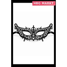 HBG Markt Siyah Dantel Venedik Maskesi Kadın Parti Balo Aksesuarı