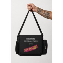 Fuddy Moda Unisex Rock Band Sex Pistols Never Mind The Bollocks Baskılı Postacı Çantası