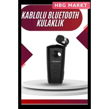 HBG Markt Mey Ithalat® Yaka Kulaklığı Andorid Tüm Cep Telefonlarına Uyumlu Mikrofonlu Titreşimli Makaralı