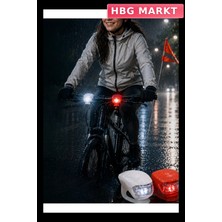 HBG Markt Bisiklet Ön Arka LED Işık Seti Güvenli Sürüş