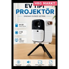 HBG Markt Ultra Hd 1080P Android Projeksiyon Cihazı