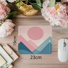Moontime Alaçatı Sanatsal Çizgilerle Yorumlanan Doğa Mouse Pad - 19X23 cm 2 mm Dikdörtgen Ithal Baskılı Mouse Pad