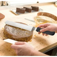 Melonika Eğik Pasta Sıvama Spatulası Metal 33 cm