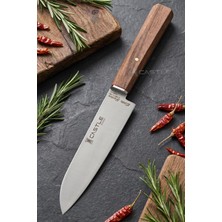 Asitan Elit Serisi Mini Santoku Ceviz Sap Uzak Doğu Mutfak Şef Bıçağı Et Sebze Salata Şef Bıçak Lr